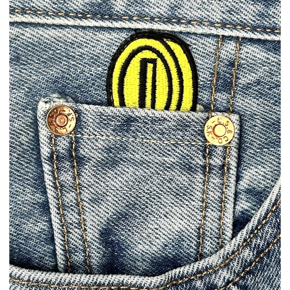 Levi's Super Mario Womens Jeans 501 Original Cropped Light Wash Blue W 26 x L 30 - Picture 10 of 16